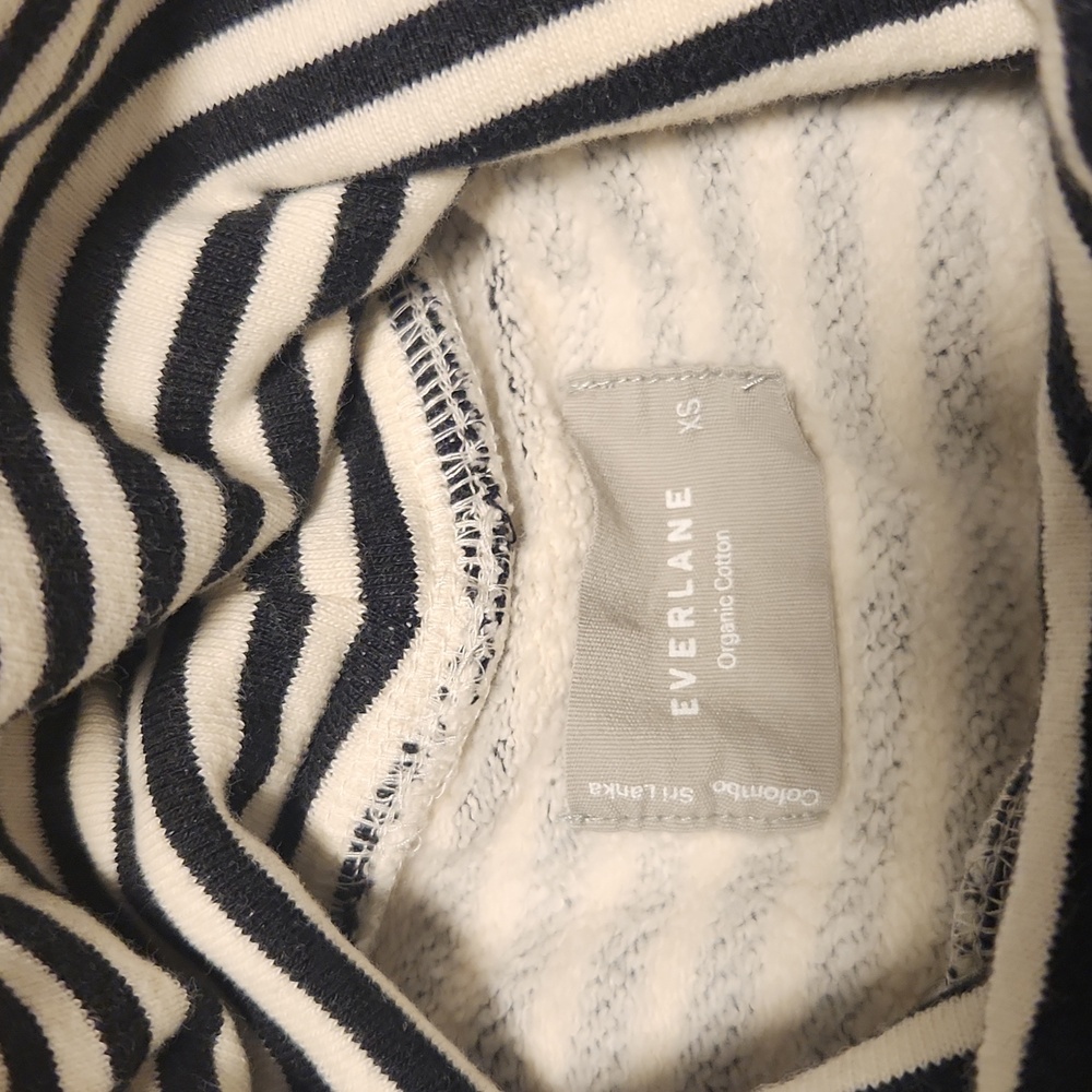 XS Everlane Cropped Striped Sweater